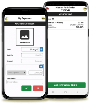 Choose to record your expenses or log entries, Gotax Deduction Grabber